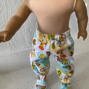 Colorful Animal Print 18” Doll Pants And  Shoes